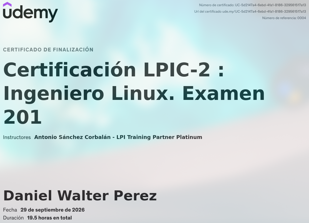 Certificación LPIC-2 : Ingeniero Linux. Examen 201