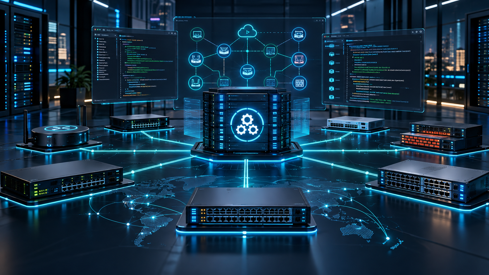 Imagen de portada de Parte 1 — Ansible para Networking: automatización multi-vendor