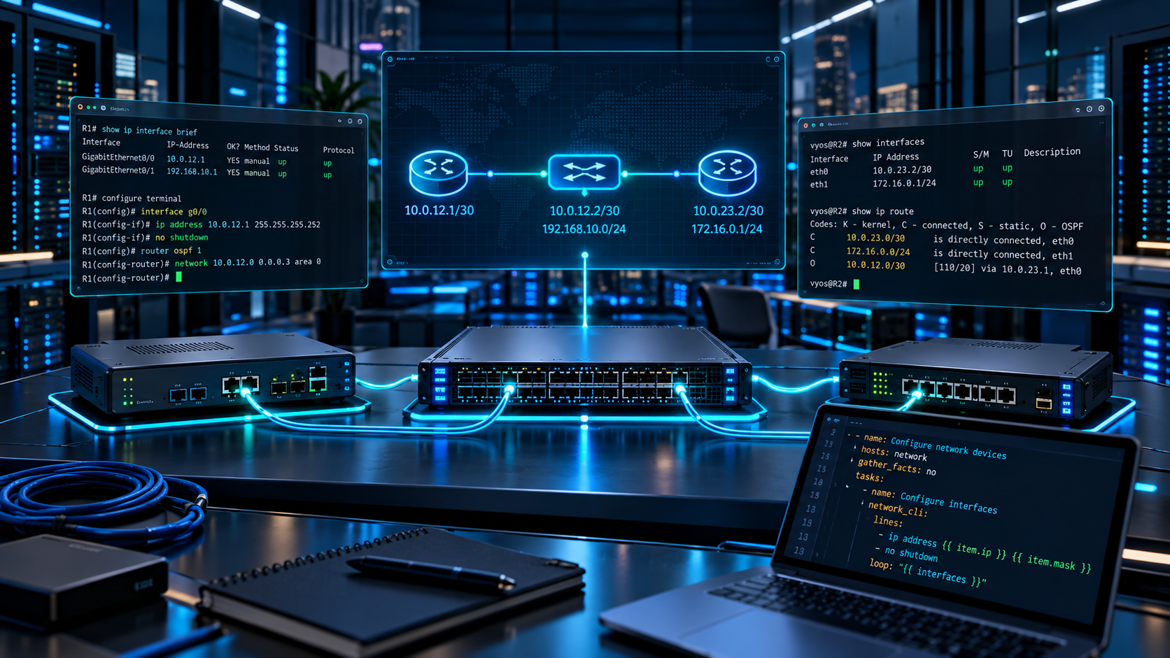 Portada de Parte 3 — Laboratorio Ansible Networking con Containerlab