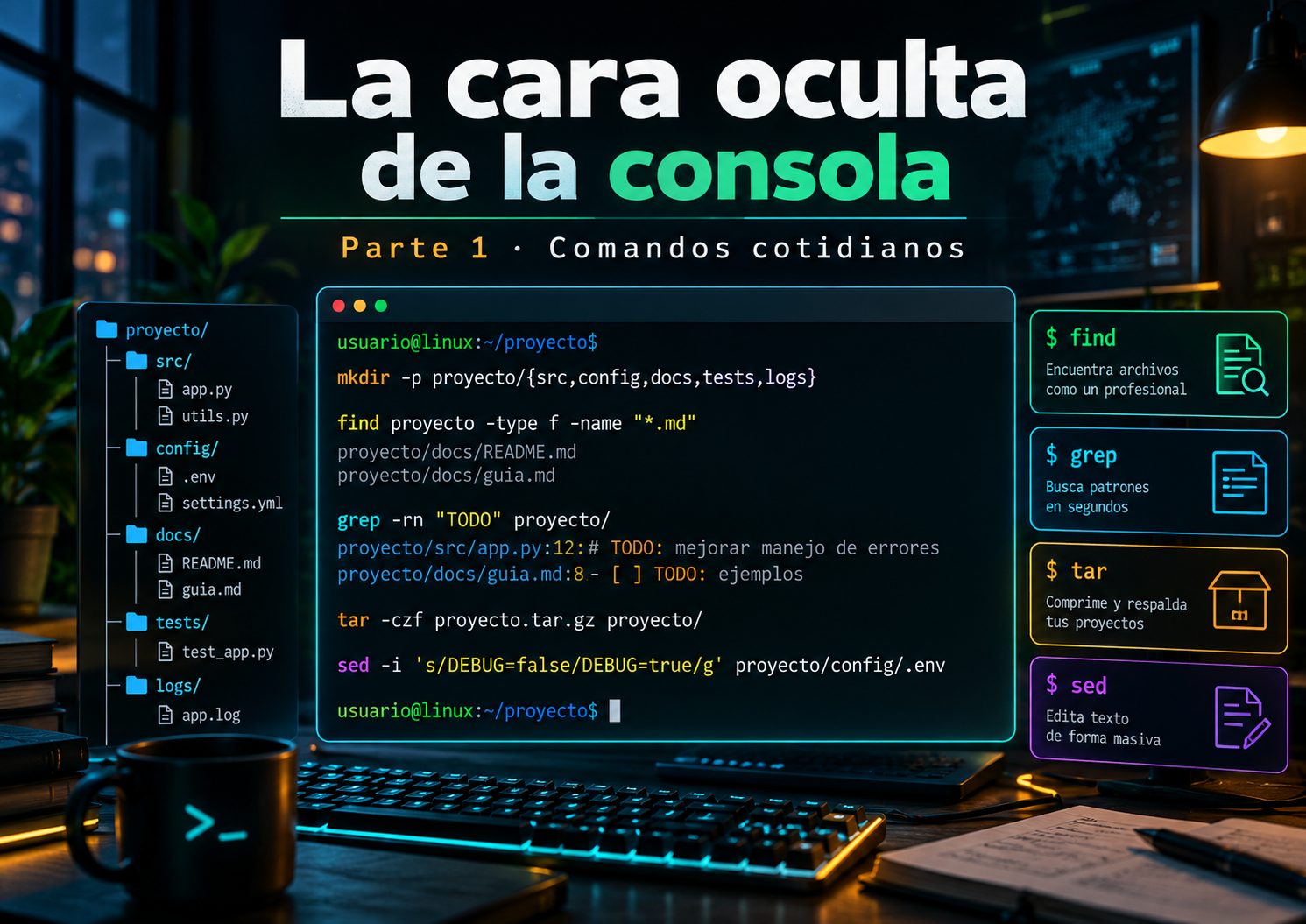 Portada de La cara oculta de la Consola (Parte 1): 15 comandos que creías conocer